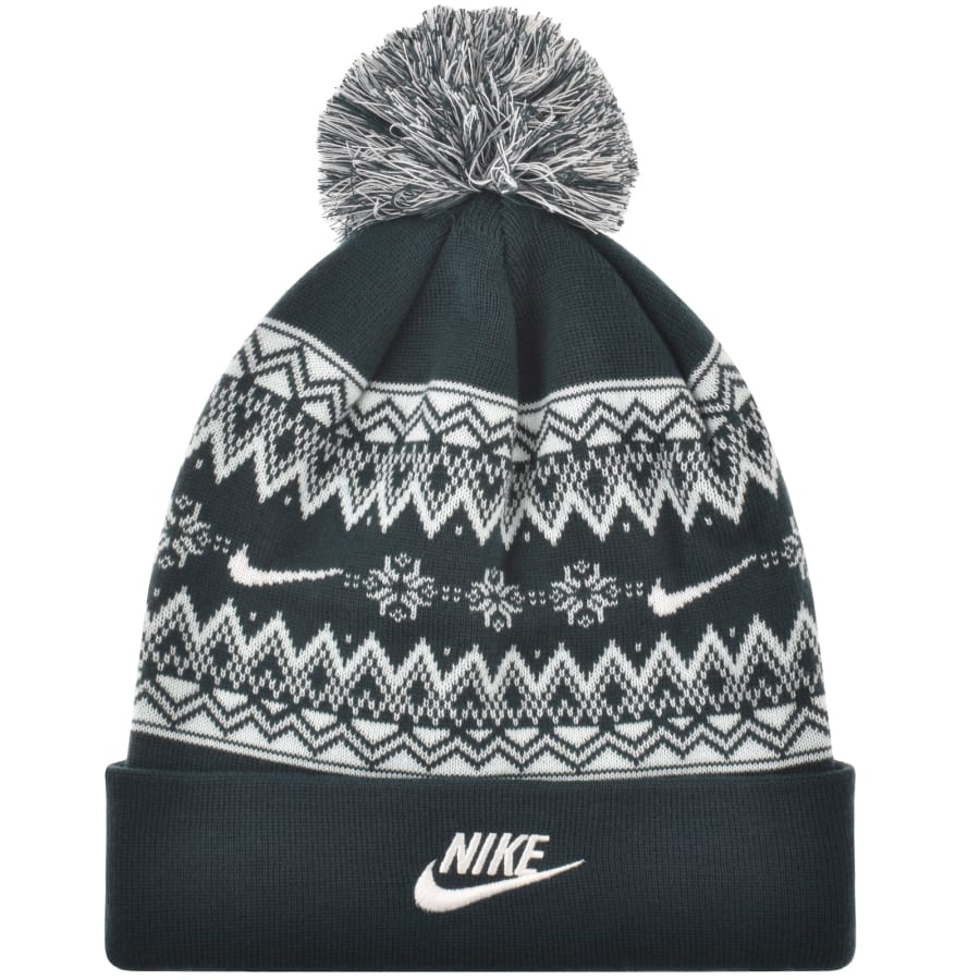 Nike Fair Isle Knit Beanie Hat Blue Mainline Menswear Canada